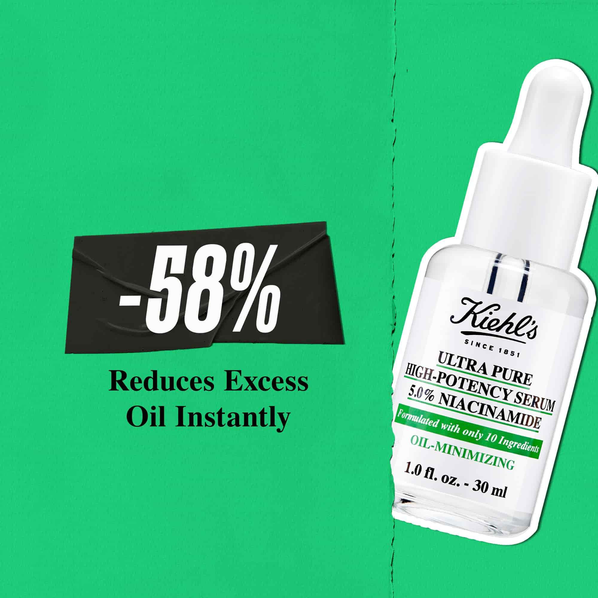 Kiehl's Ultra Pure serum trenutno smanjuje višak masnoće za 58%