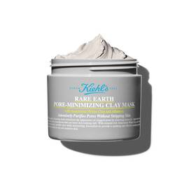 Fotografija otvorene posudice Kiehl's Rare Earth maske za čišćenje lica
