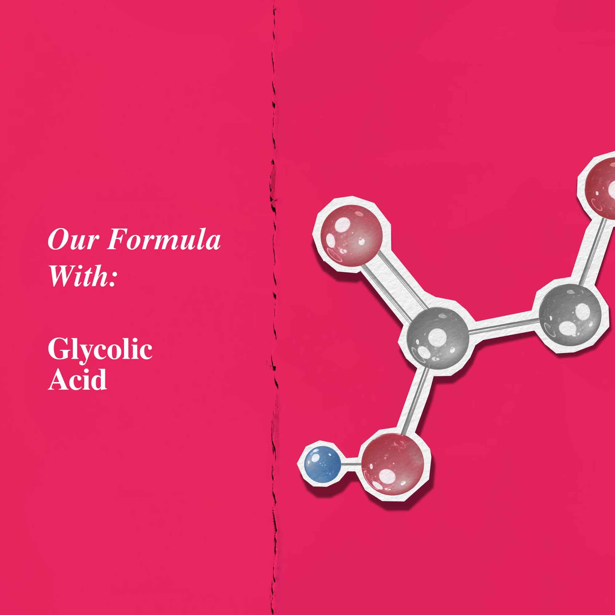 Prikaz ključnih sastojaka koji ističe glikolnu kiselinu.