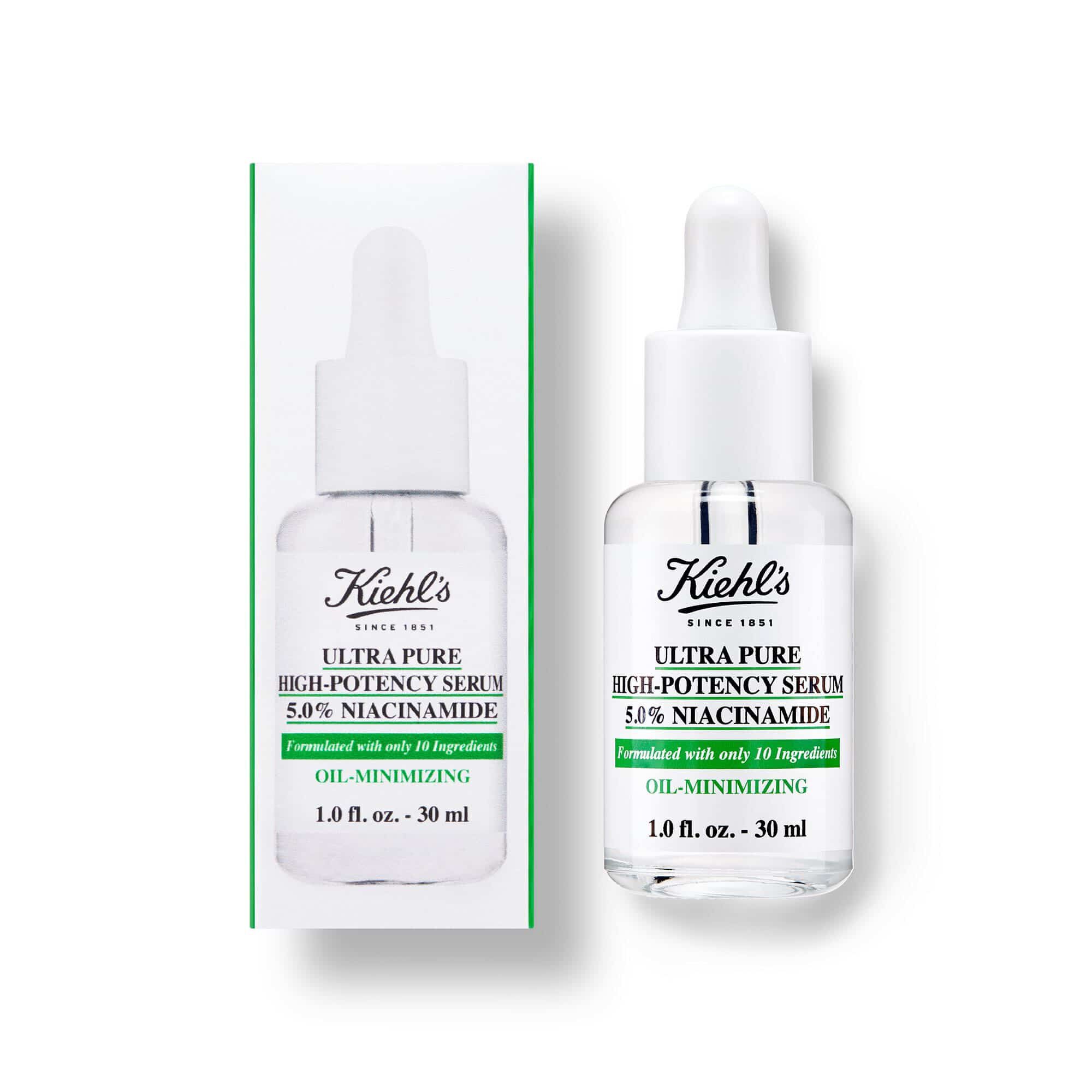 Bočica i kutija Kiehl's Ultra Pure seruma sa 5,0% niacinamida