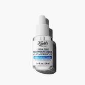 Bočica od 30 ml Kiehl's Ultra Pure 1.5% Hyaluronic Acid Serum na beloj pozadini.