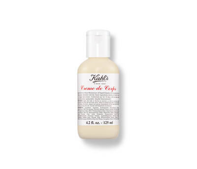 Mala boca Kiehl's Crema de Corps, hidratantna krema za telo veličine 125 ml, sa jednostavnim belim dizajnom.