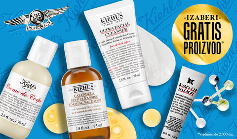 Kiehl's vizual sa 4 putna pakovanja proizvoda
